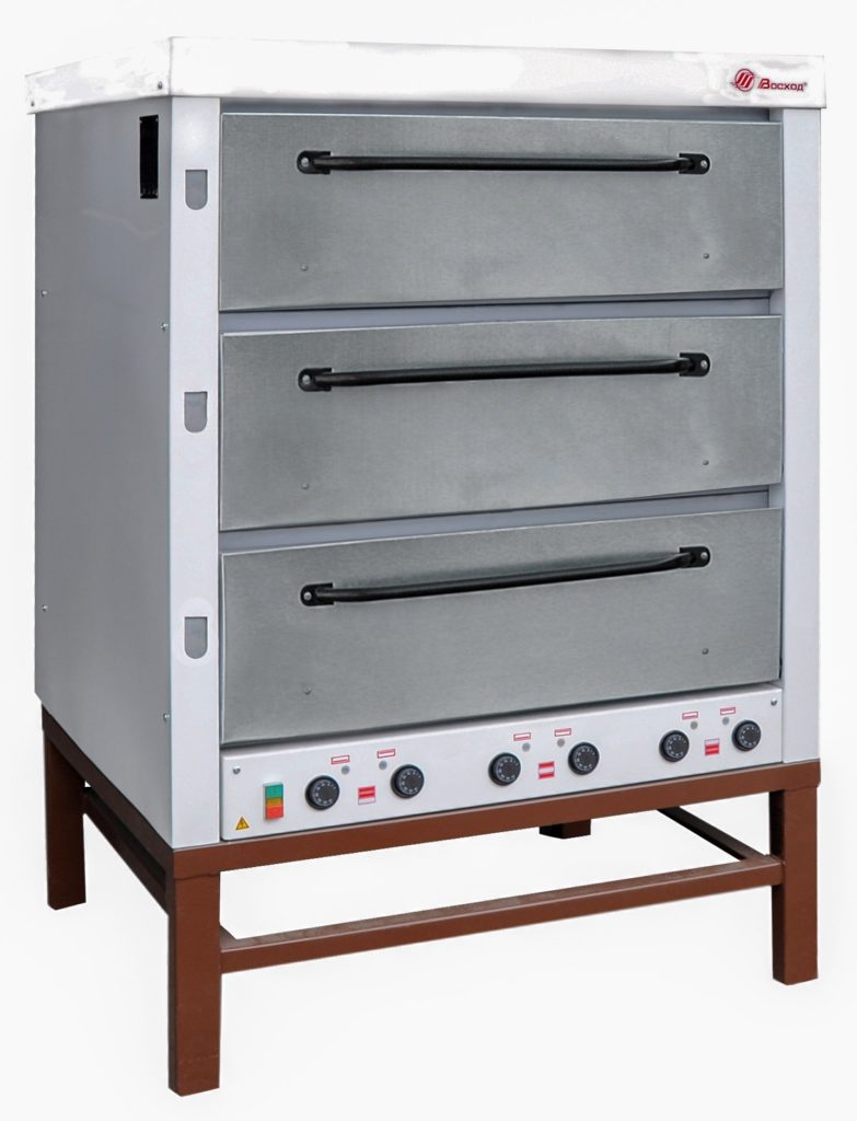 Печь хлебопекарная Восход ХПЭ-500 нержавеющая сталь