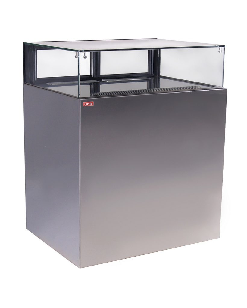 Витрина-кондитерская-UNIS-Cube-Jewelry-1000-Pearl-White