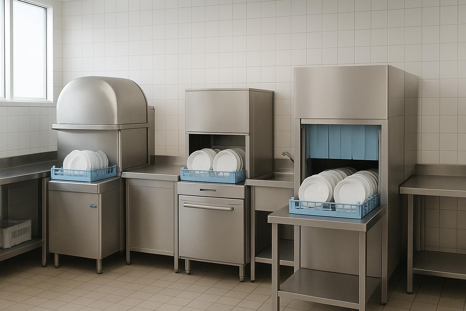 Посудомоечные машины для общепита: купольная, фронтальная, тоннельная — кому что подходит. Тоннельные машины: для больших масштабов