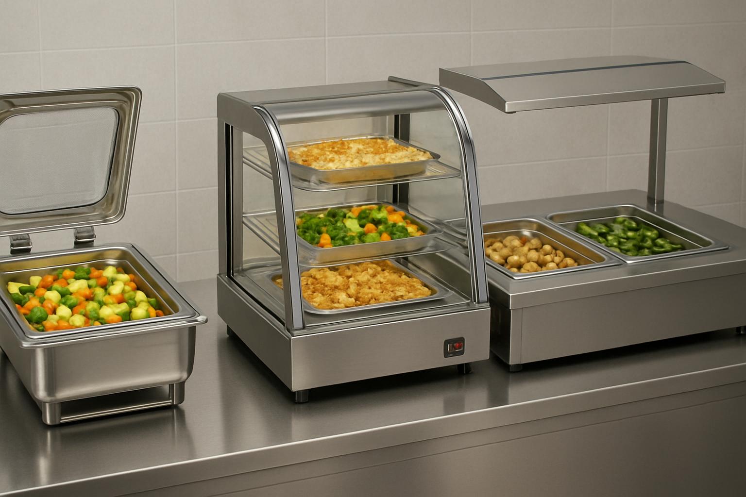 мармиты, тепловые витрины и линии раздачи: как держать температуру и не пересушивать блюда. Разновидности оборудования и их особенности