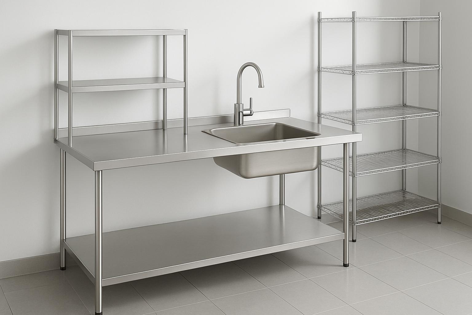 Нержавеющая мебель и рабочие поверхности: как выбирать столы, мойки и стеллажи, чтобы служили годами. Проверенный чек-лист перед покупкой