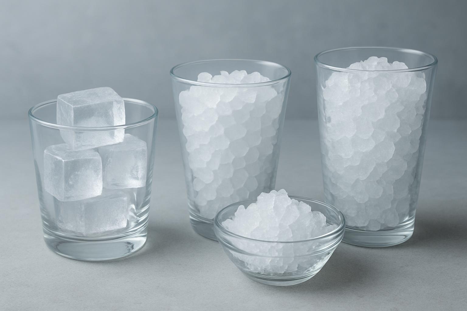 Какой лёд выбрать: кубик, гранула или чешуя — практическое руководство по льдогенераторам для напитков и витрин