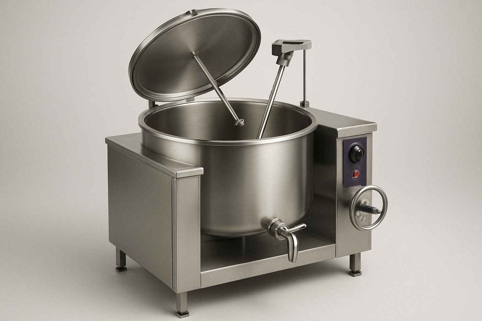 Котлы пищеварочные: объёмы, тип нагрева, слив, перемешивание — как выбрать под меню. Краткий чек-лист перед финальным решением