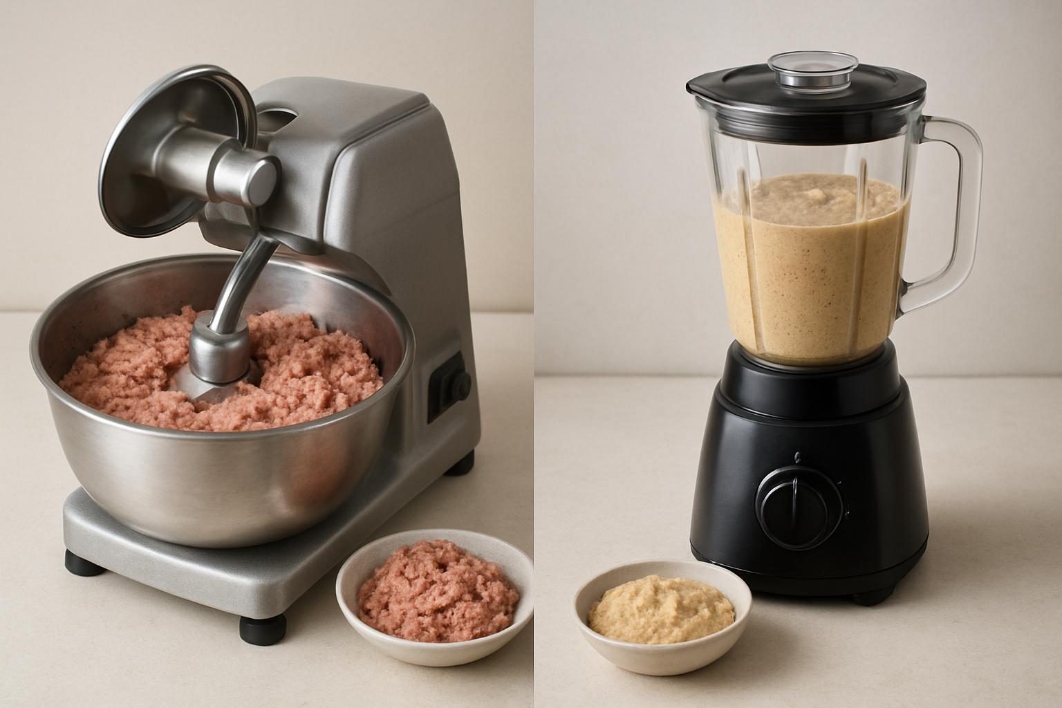 Куттер для колбас/паштетов vs блендер: различия по результату и нагрузке. Принцип работы и конструктивные различия