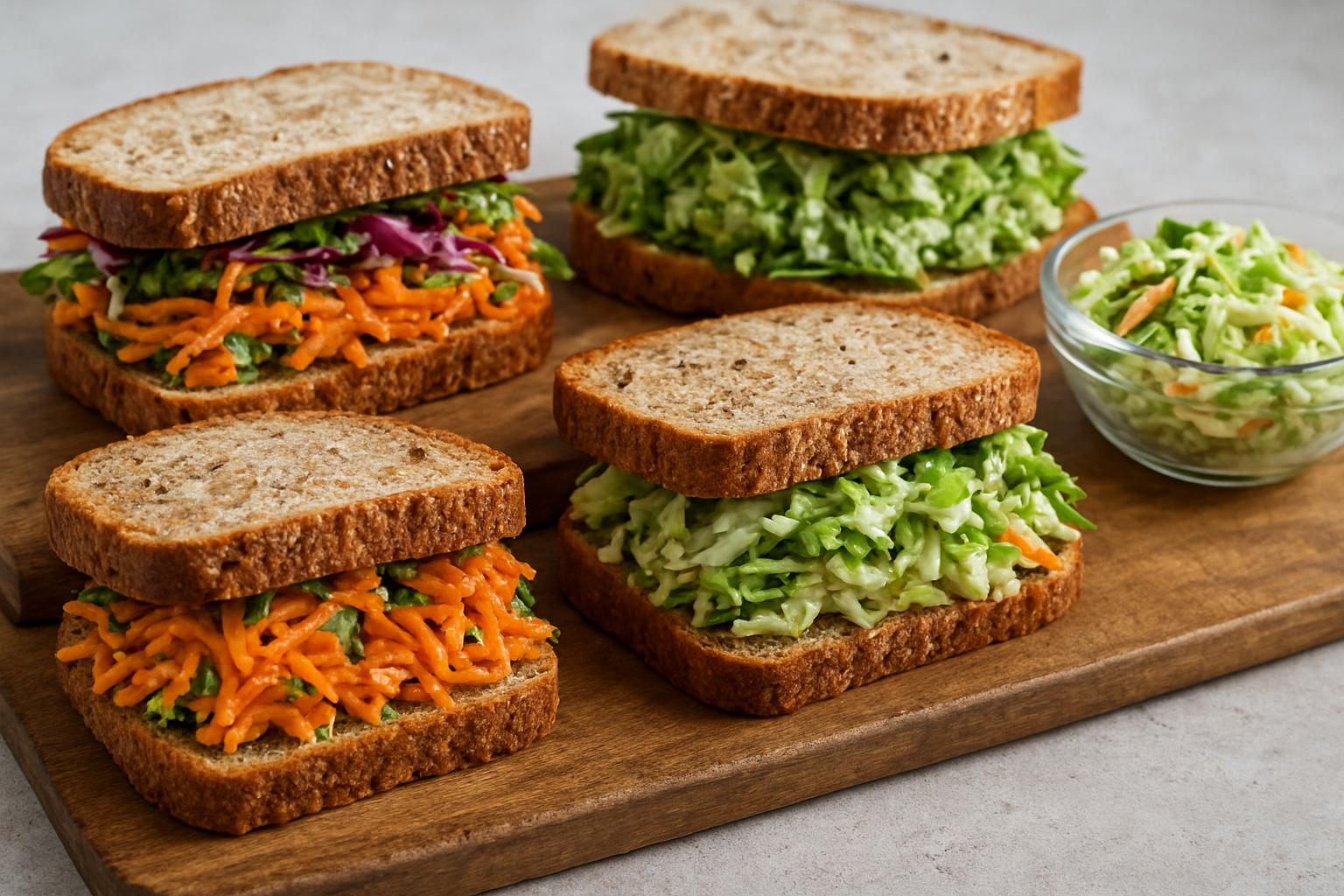 Коул-слоу и другие хрустящие салаты в сэндвичи: чтобы не текло и не горчило  . Практические советы для тех, кто готовит заранее