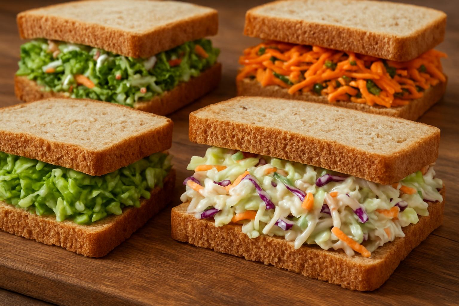 Коул-слоу и другие хрустящие салаты в сэндвичи: чтобы не текло и не горчило  . Контроль качества: как понять, что салат готов к сэндвичу