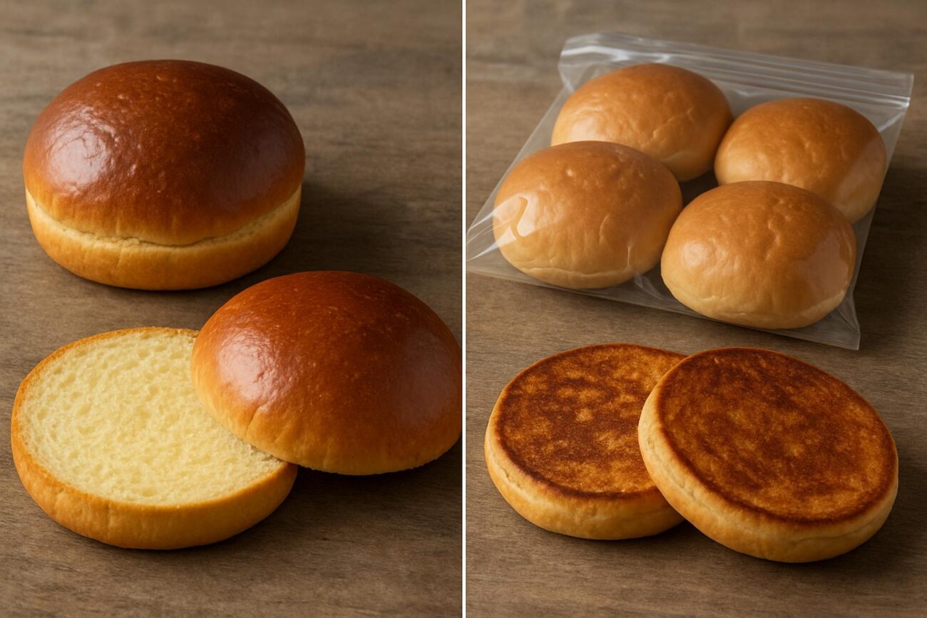 Булочки для бургеров: бриошь vs классика, подпекание, хранение и регенерация — что действительно важно