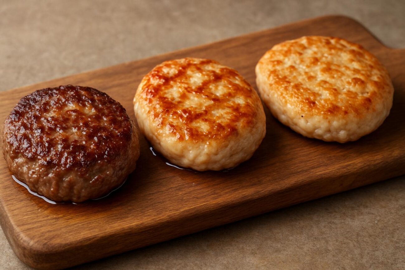 Котлеты для бургеров: говядина/курица/рыба — рецептуры и стандарты сочности
