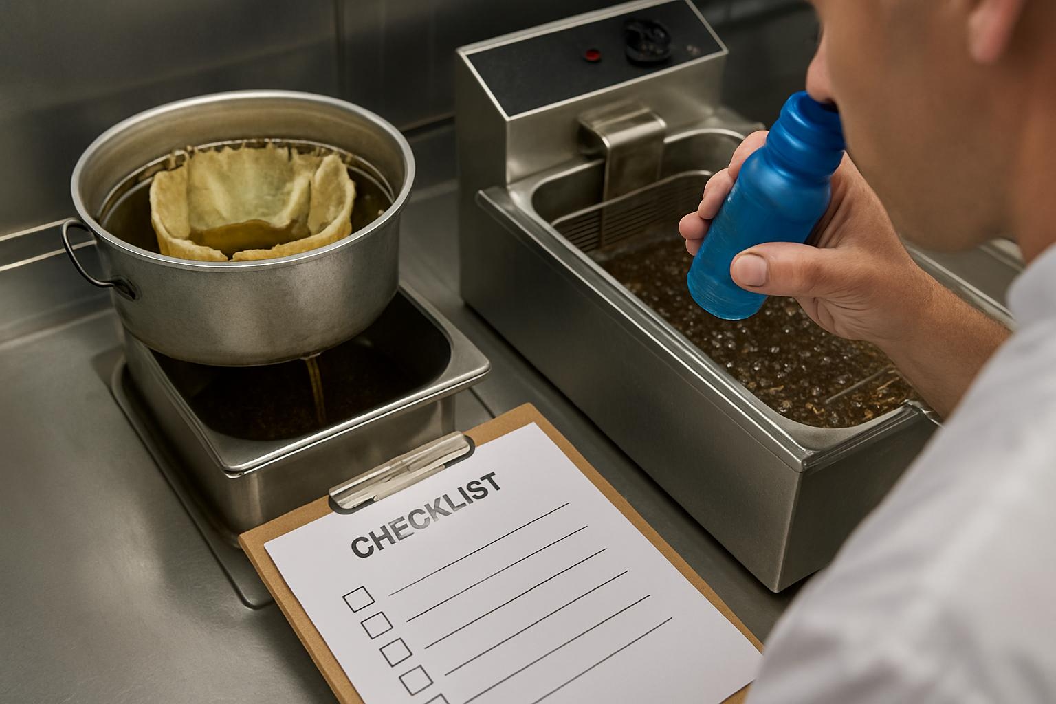 Санитария и безопасность фритюра: фильтрация масла, сроки, запахи и чек-лист смены. Запахи: как интерпретировать и что делать