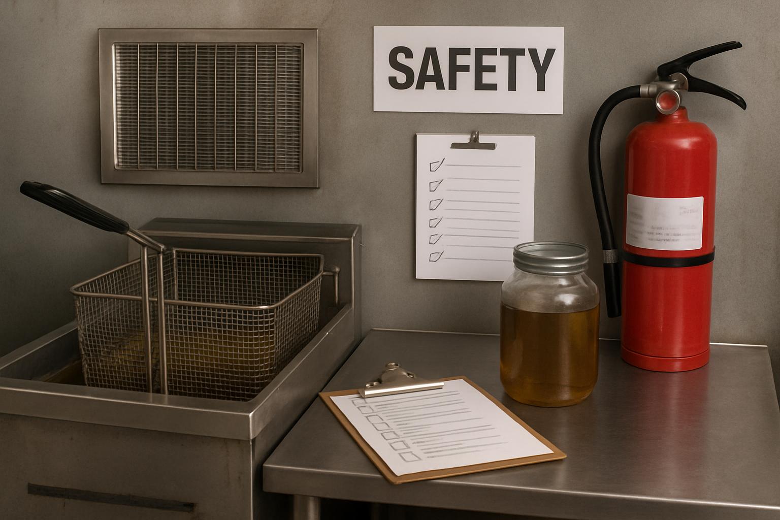 Санитария и безопасность фритюра: фильтрация масла, сроки, запахи и чек-лист смены. Пожарная безопасность и эксплуатация фритюра