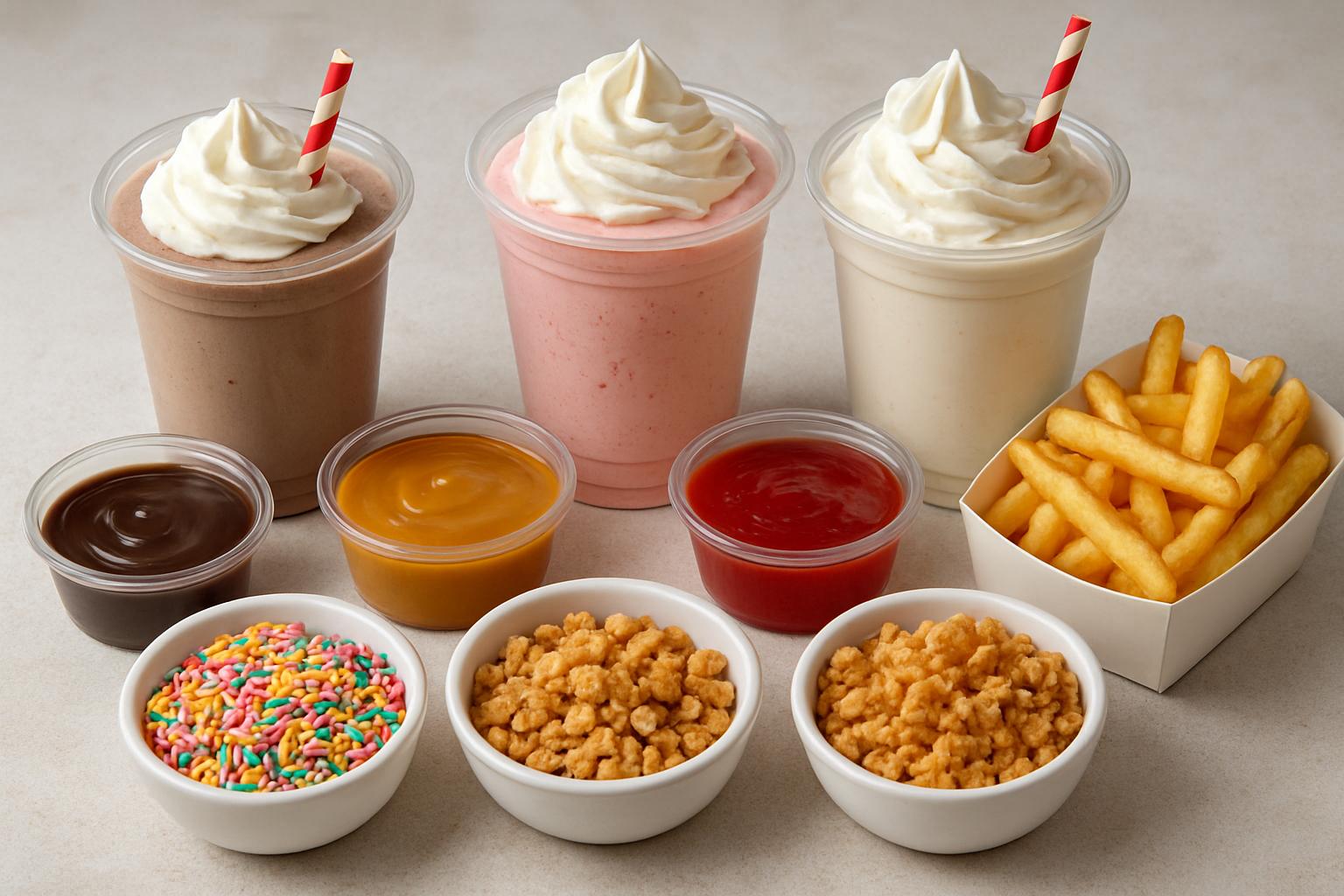 Десерты фастфуда: молочные коктейли, соусы, топпинги и быстрые заготовки  . Топпинги: хруст, текстура и цвет